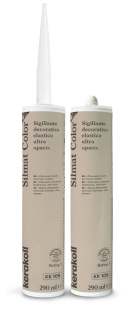 Герметик силиконовый KeraKoll Silmat Color матовый КК109 Дымчатый серый (290 мл)